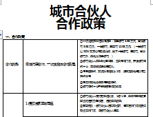 城市合伙人加盟商